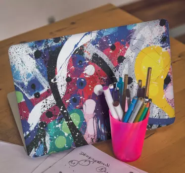 Autocolante decorativo para PC Respingo pintado - TenStickers