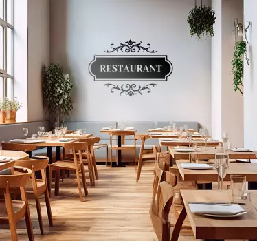 Adesivo de parede aqui está o nosso menu! Por favor, peça o que q - TenStickers