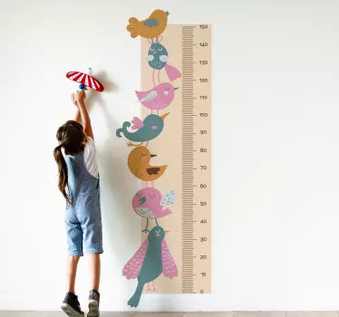 Autocolante decorativo Pássaros empilhados - TenStickers