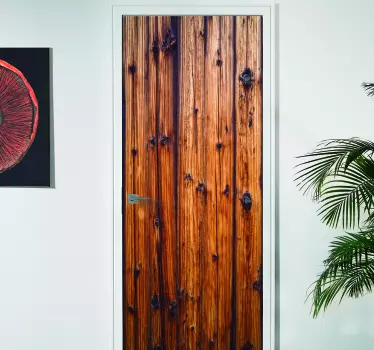 Autocolante decorativo porta madeira - TenStickers