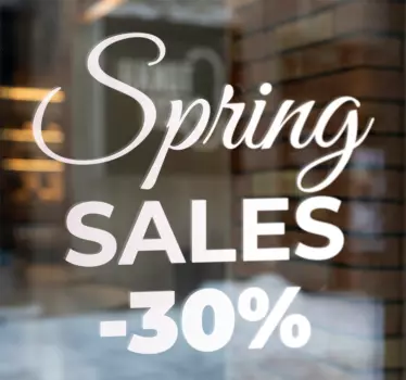 Autocolante Promoções vendas de primavera - TenStickers