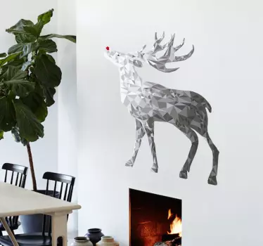 Autocolante decorativo rena natal - TenStickers
