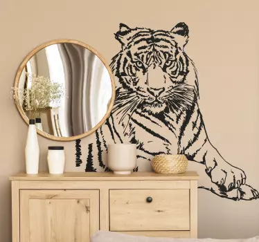 Autocolante decorativo tigre - TenStickers