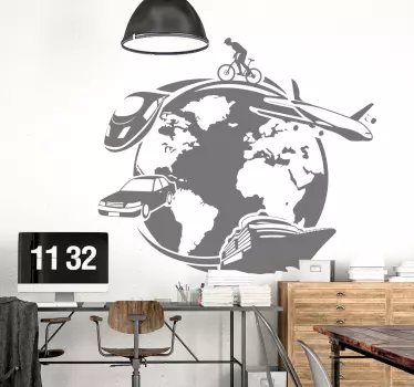 Autocolante decorativo transportes - TenStickers