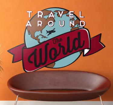 Autocolante decorativo Viajar pelo Mundo - TenStickers