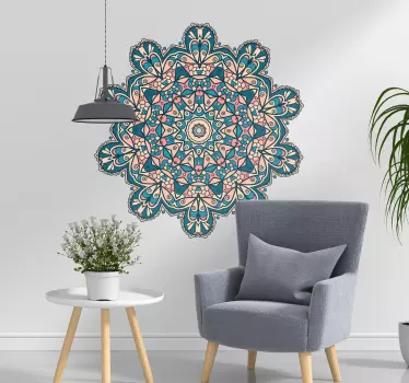 Autocolante decorativo vintage mandala colorida - TenStickers