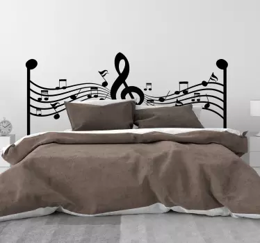 Autocolante decorativos de música clássica Clave de sol - TenStickers