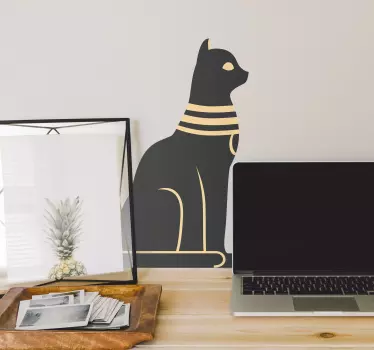 Autocolante decorativos de política e religião Gato egípcio - TenStickers