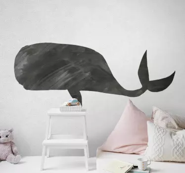 Autocolante decoritivo quadros em vinil Enorme formato de baleia - TenStickers