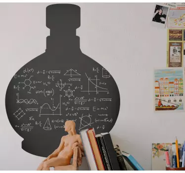 Autocolante decoritivo quadros em vinil Garrafa de silhueta com p - TenStickers