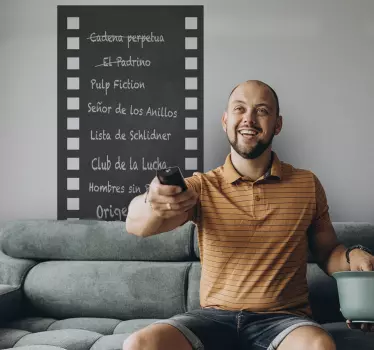Autocolante decoritivo quadros em vinil Quadro de fita de filme - TenStickers