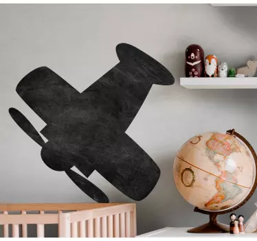 Autocolante decoritivo quadros em vinil Silhueta incrível de aviã - TenStickers