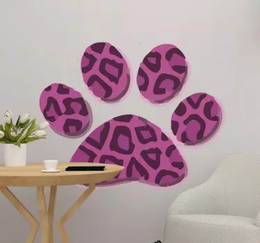 Autocolante emblema de impressão de pata - TenStickers