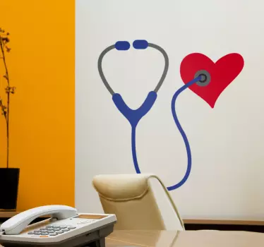 Autocolante estetoscópio de Médico - TenStickers