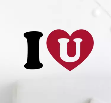 Autocolante eu amo-te - TenStickers