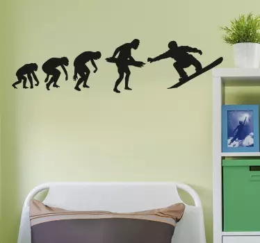 Autocolante evolução ski snow - TenStickers