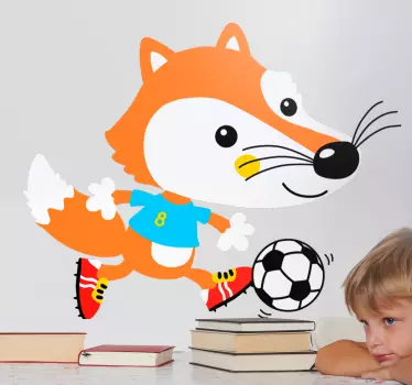 Autocolante figura de raposa divertida - TenStickers