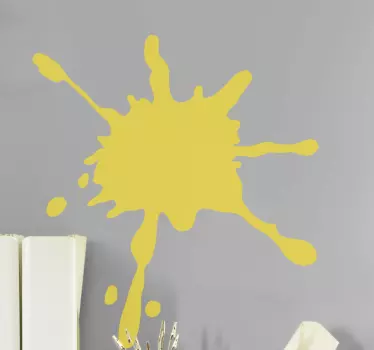 Autocolante geométrico explosão amarela - TenStickers