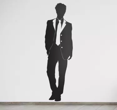 Autocolante homem de fato - TenStickers