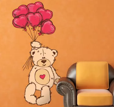 Autocolante infantil urso do amor - TenStickers
