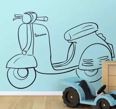 Autocolante mota Vespa - TenStickers