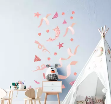 Autocolante para bebé gráficos pastel lúdicos - TenStickers
