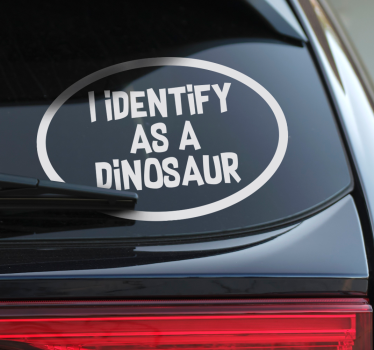 Autocolante para carro eu me identifico como - TenStickers