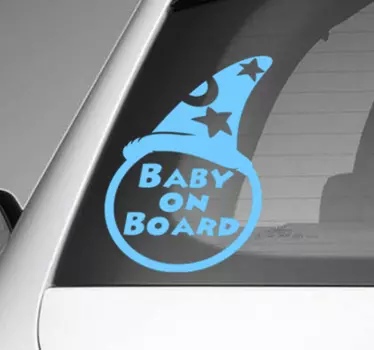 Autocolante para carros bebé a bordo Mickey mágico - TenStickers