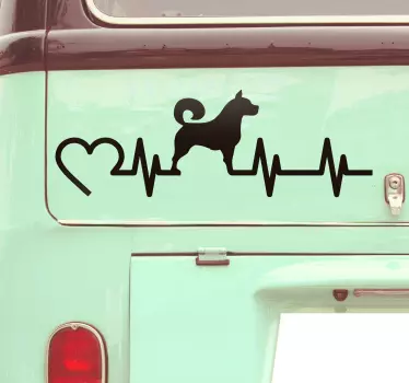 Autocolante decorativo para carros cão electro - TenStickers