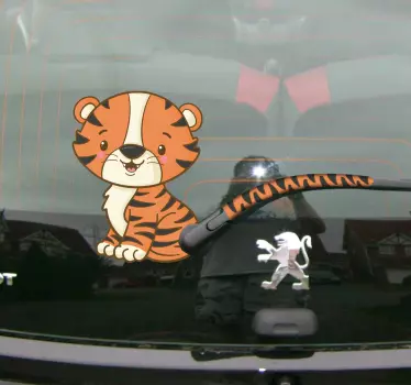 Autocolante decorativo para carros tigre e cauda - TenStickers