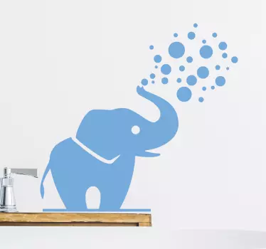 Autocolante para casa de banho elefante pequenino - TenStickers