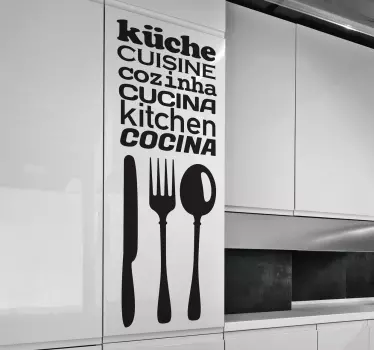 Autocolante para cozinha com conceitos - TenStickers