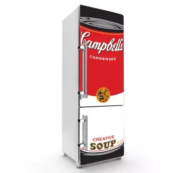 Adesivos em vinil para frigorifico campells - TenStickers