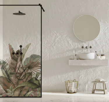 Autocolante para janela árvores tropicais elegantes - TenStickers