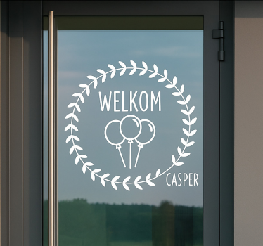 Autocolante para janela decoração de entrada festiva - TenStickers