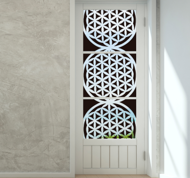 Autocolante para janelas da flor da vida - TenStickers