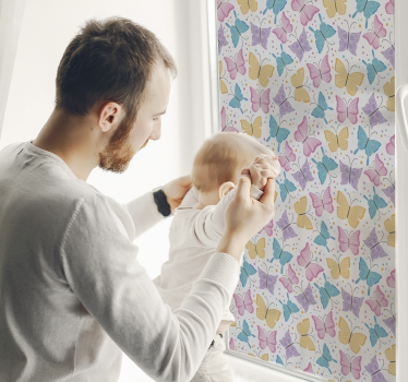 Autocolante para janelas de borboleta bonita - TenStickers