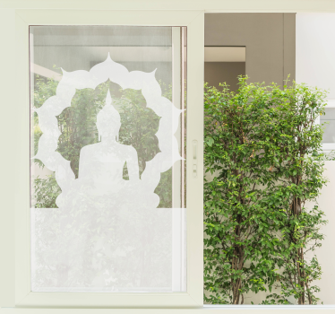 Autocolante para janelas de Buddha - TenStickers