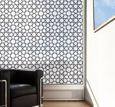 Autocolante para janelas moucharabieh oriental - TenStickers
