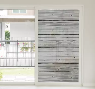 Autocolante para janelas padrão de madeira - TenStickers