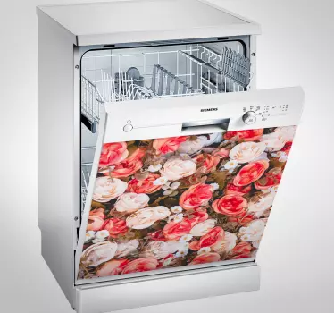 Autocolante para lava louça estilo Floral - TenStickers