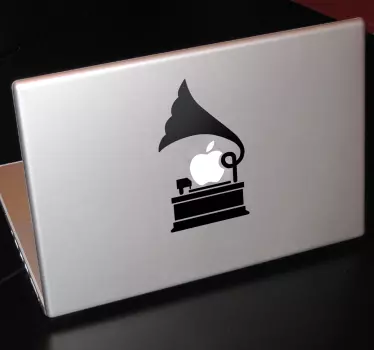 Autocolante para Macbook gramofone - TenStickers