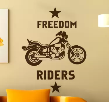 Autocolante para mota chopper - TenStickers