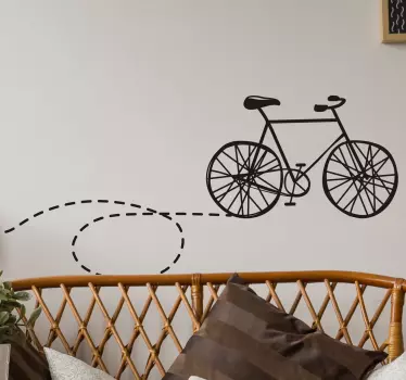Autocolante para parede bicicleta - TenStickers