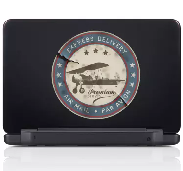 Autocolante para pc Carimbo de correio aéreo  - TenStickers