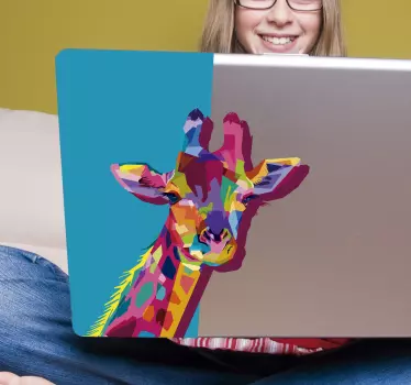 Autocolantes animais Girafa 3D - TenStickers