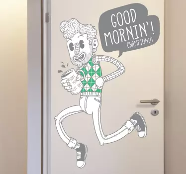 Autocolante para porta campeão - TenStickers