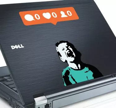 Autocolante para portátil Banksy menino - TenStickers