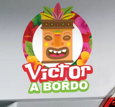 Autocolante para carros tiki - TenStickers