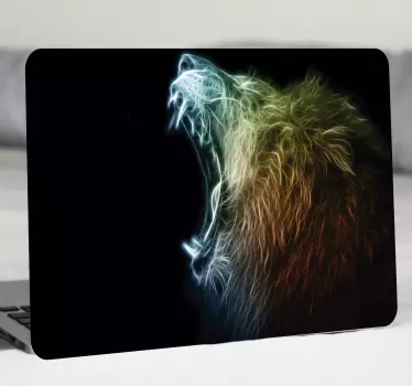 Autocolante pc leão moderno - TenStickers
